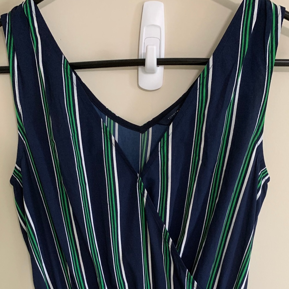 Tommy Hilfiger Faux Wrap Midi Hi Lo Dress  XS
